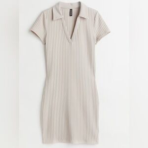 H&M Womens Ribbed Jersey Dress
